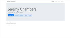 Desktop Screenshot of jeremychambers.com